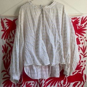 Textured White Button-Up | Pilcro Anthro